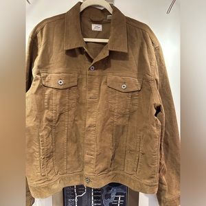 Crew Tan Corduroy Trucker Jacket XXL
